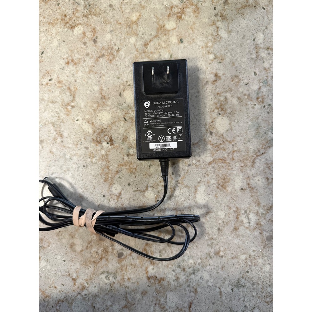 Dura Micro Inc AC Adapter 12V 2A Power Supply Model DM5133U Black